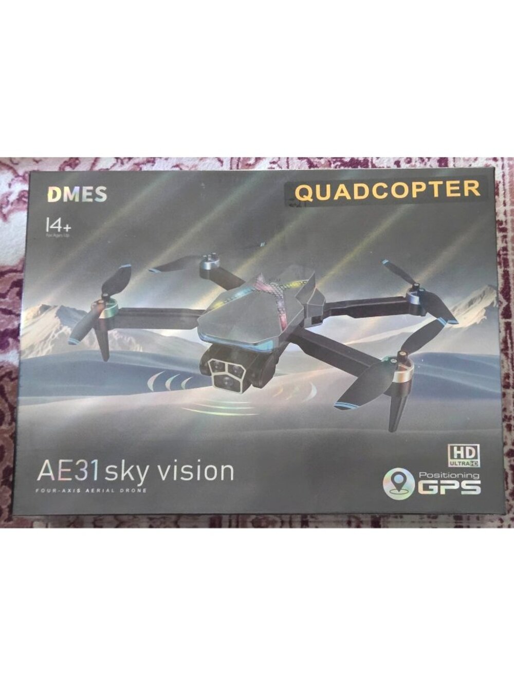 DMES AE31 Sky Vision GPS Quadcopter HD Camera 14+ Black